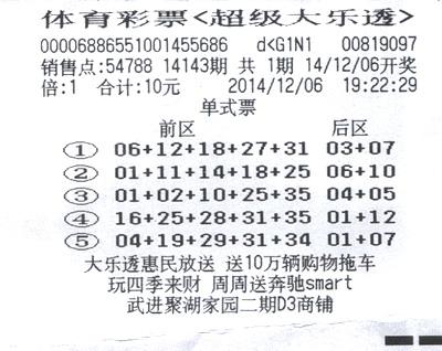 常州男子玩大乐透两月即中1000万大奖